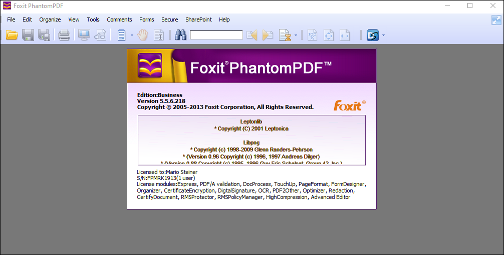 Foxit PhantomPDF miễn phí
