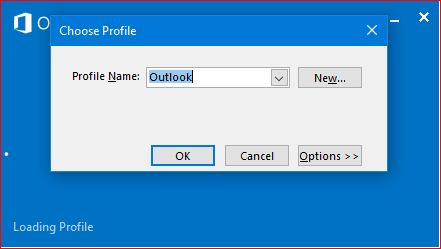 khắc phục lỗi outlook bị treo khi khởi động