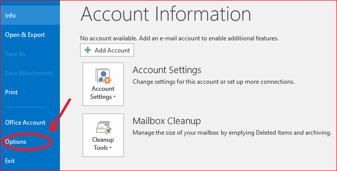 cách fix lỗi không vào được outlook 2016